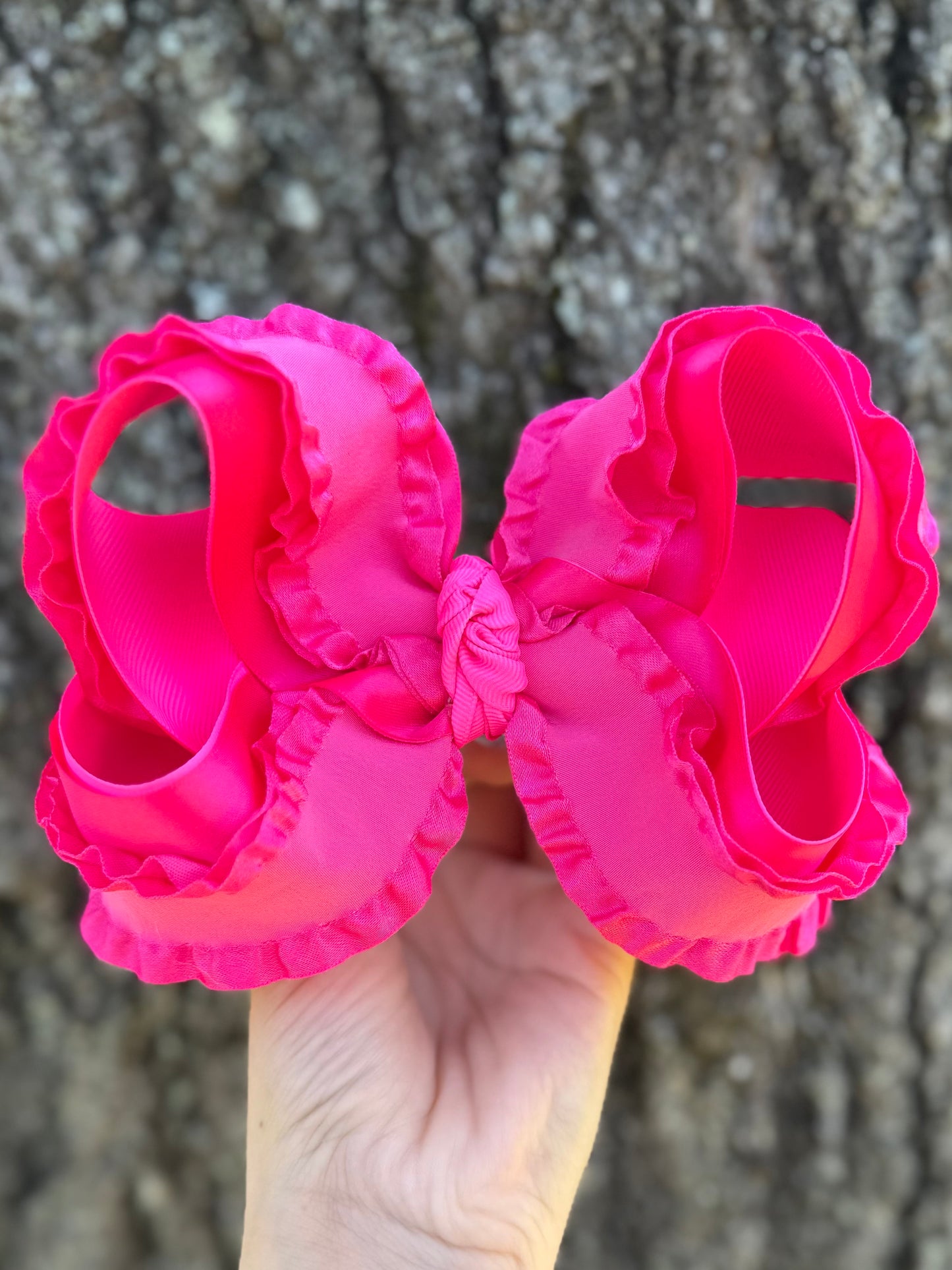Shocking pink ruffles
