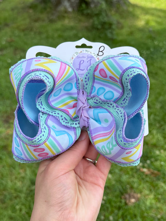 Purple and mint spring design