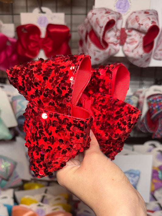 Red sequins