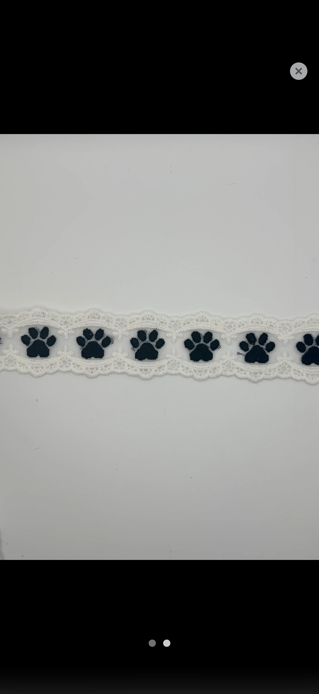 Paw print lace bows TAT JULY