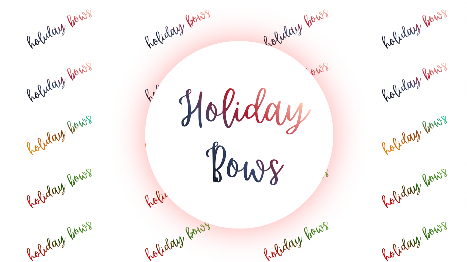 Holiday themed bows