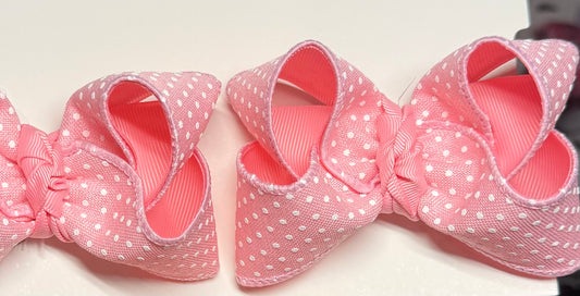 Pink Swiss Dot piggies