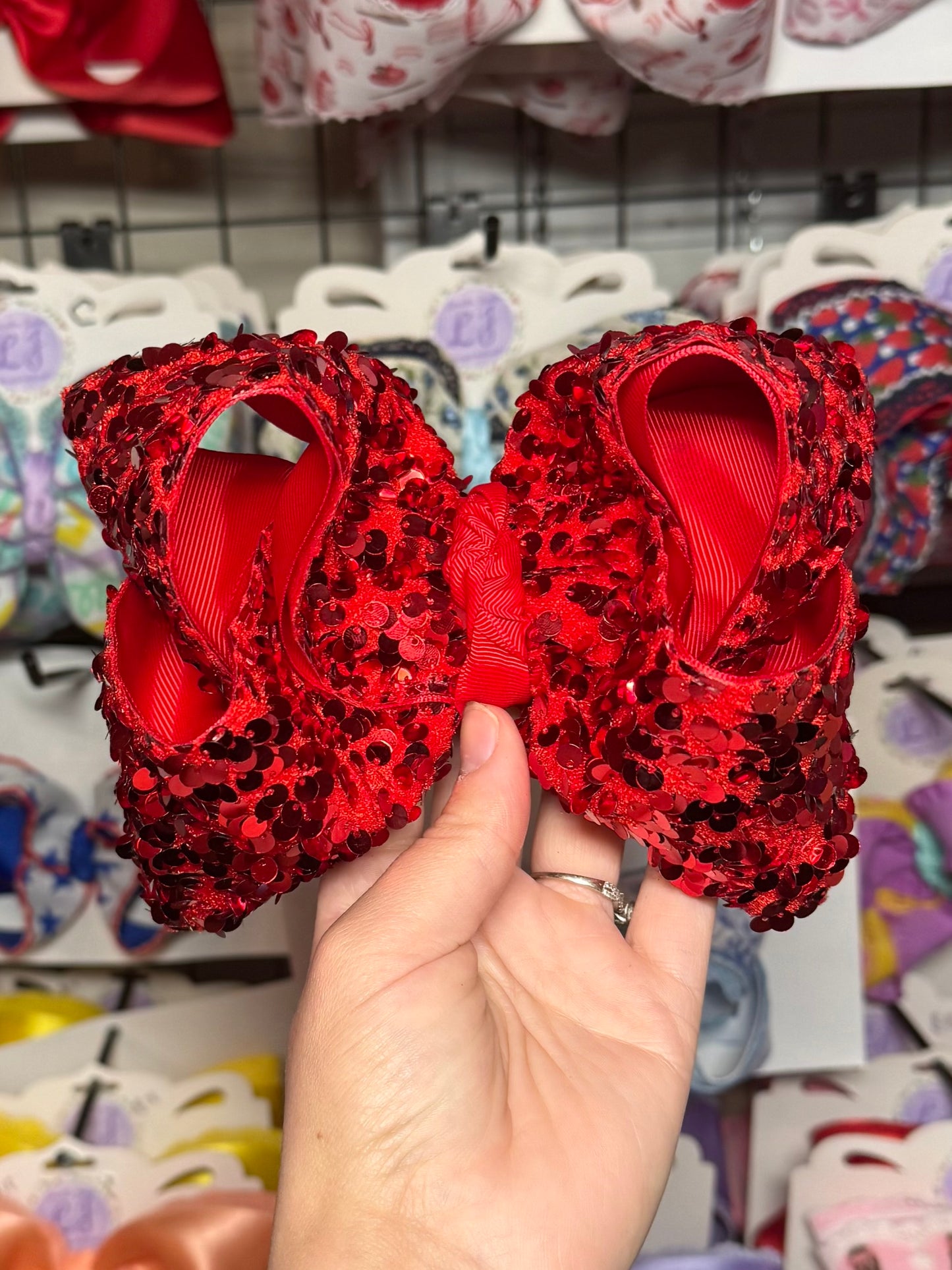 Red sequins