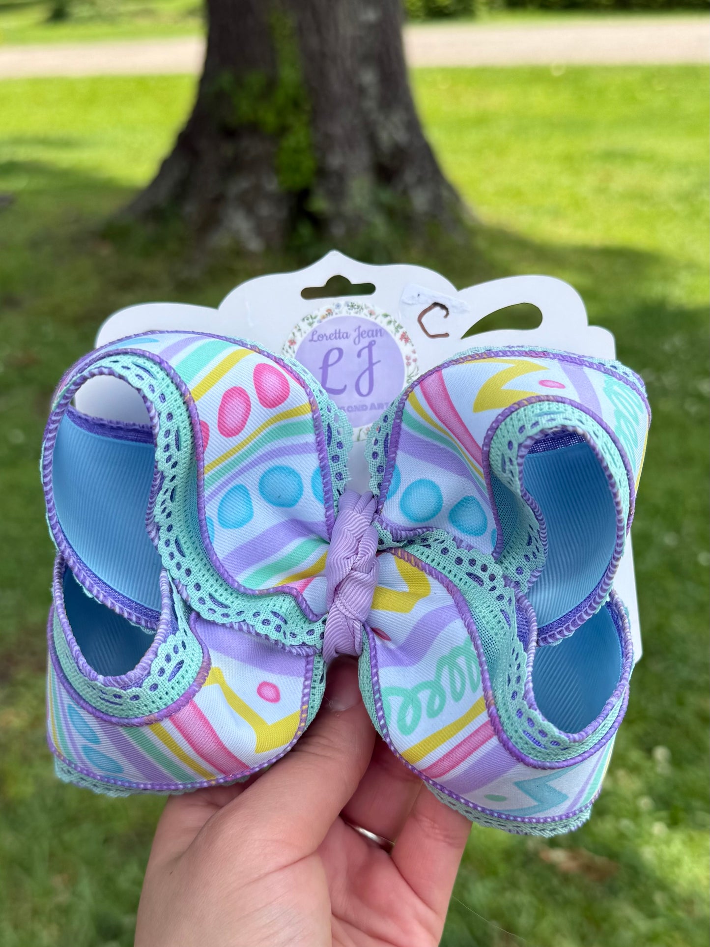 Purple and mint spring design