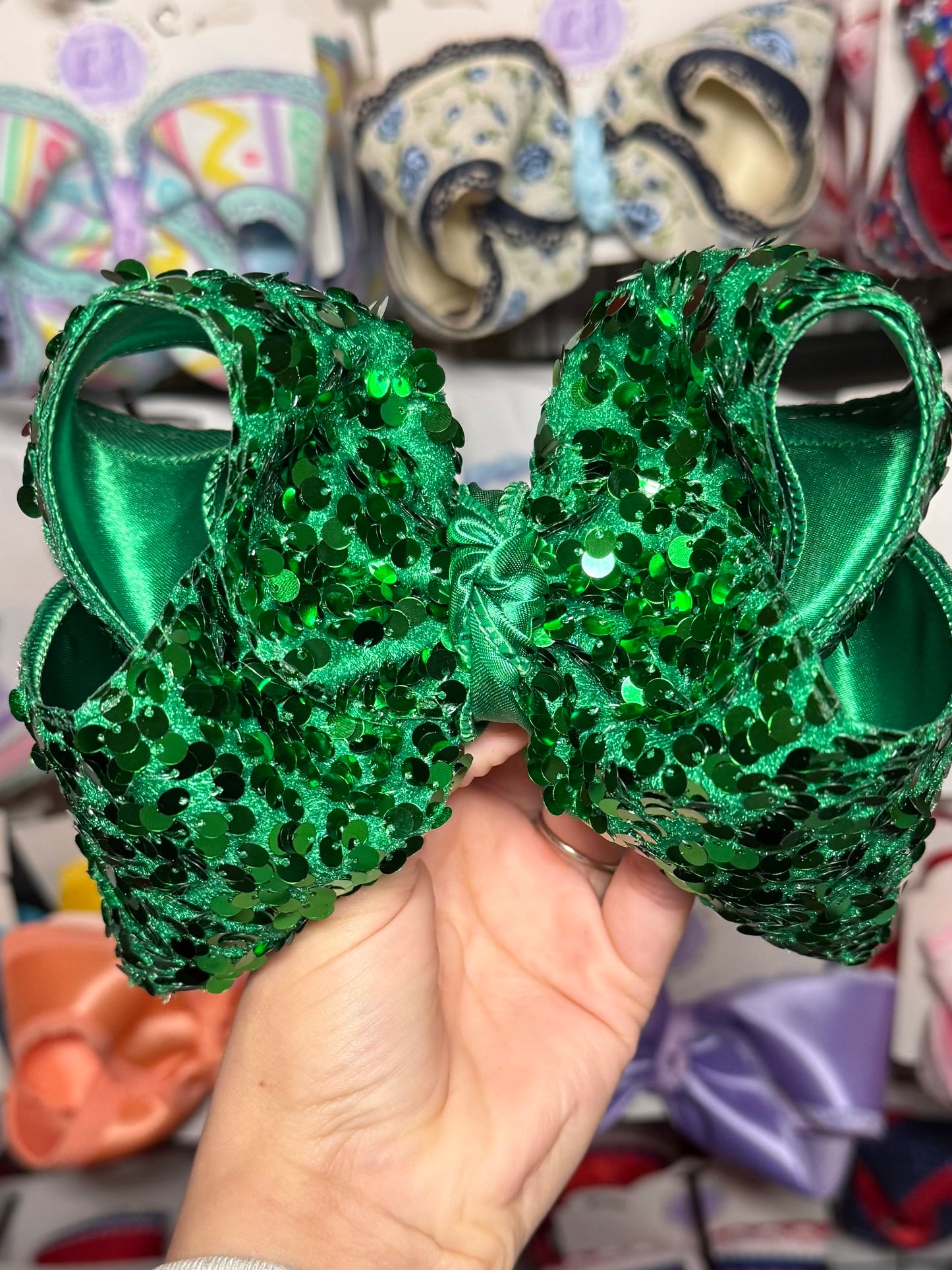 Green sequins