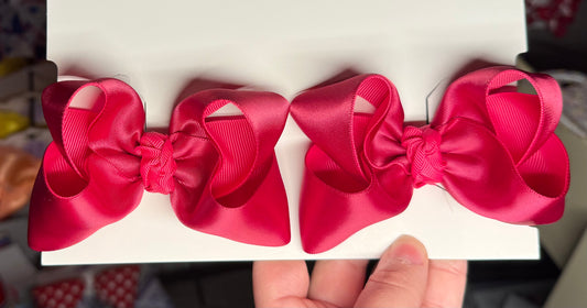 Raspberry Pink Satin Piggies