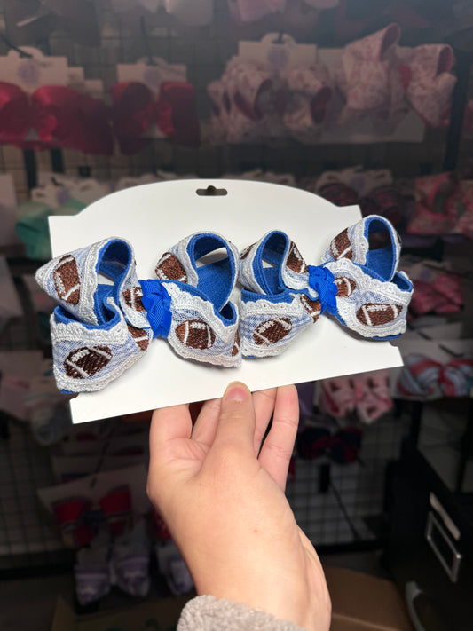 Football lace bows