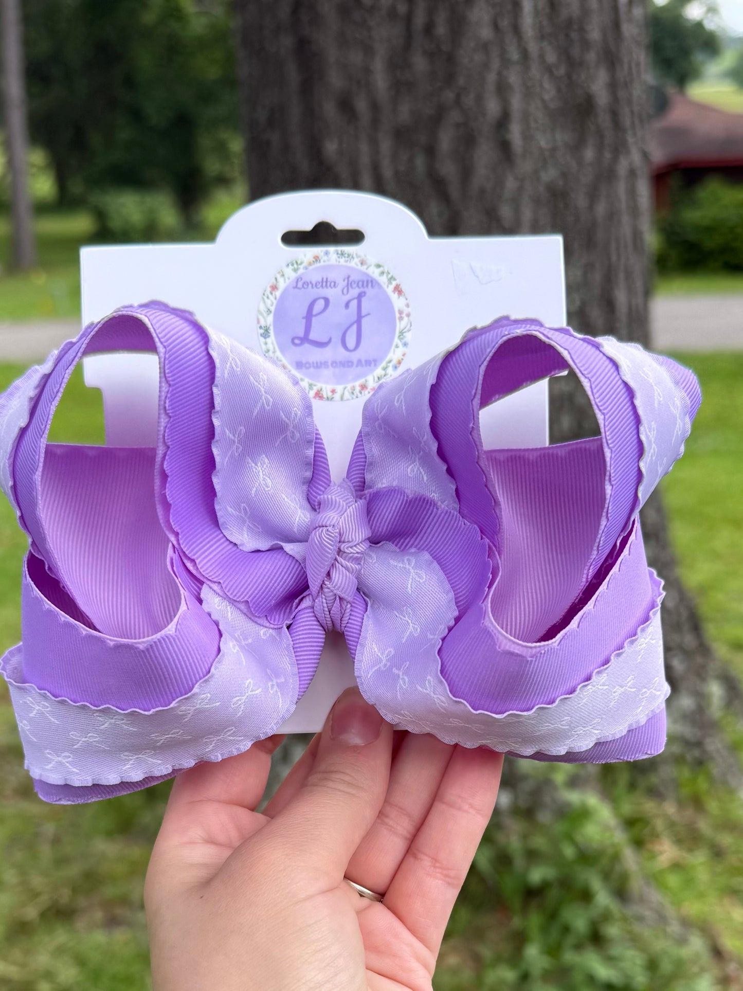 Lavender bows