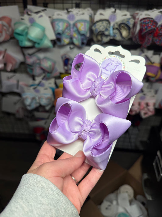 Lavender Satin Piggies