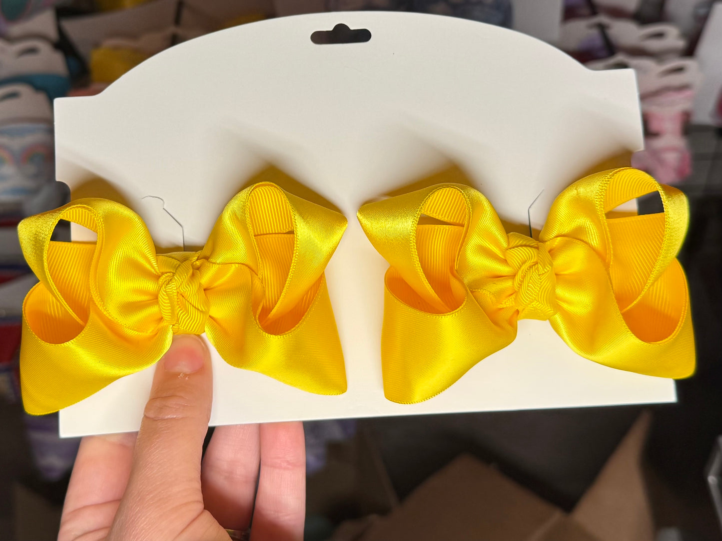 Yellow Satin Piggies