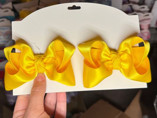 Yellow Satin Piggies