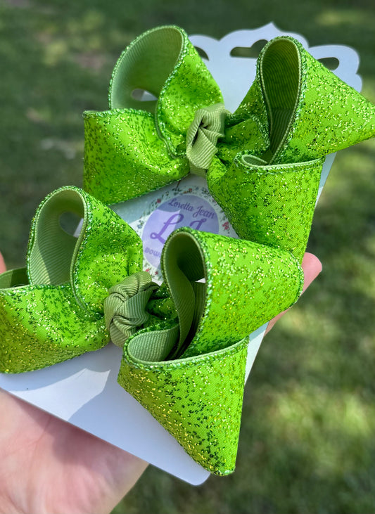 Green Glitter Piggies
