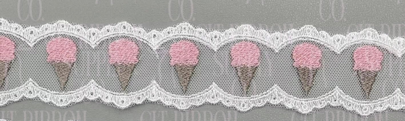 Ice cream lace bows