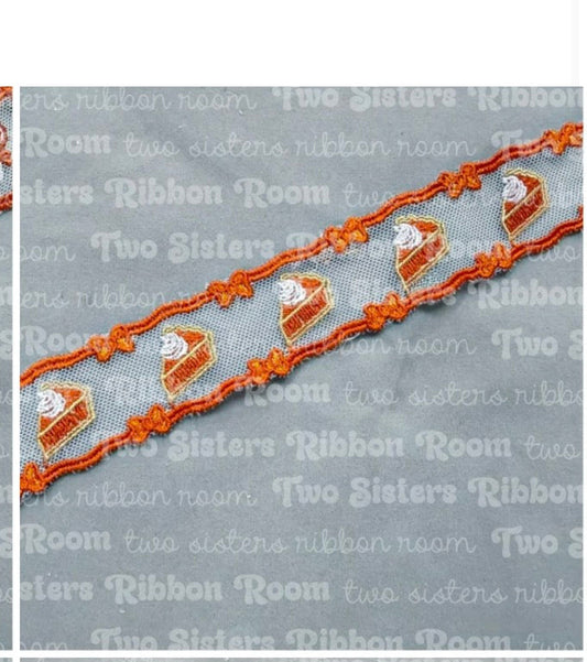 Pumpkin pie lace bow preorder