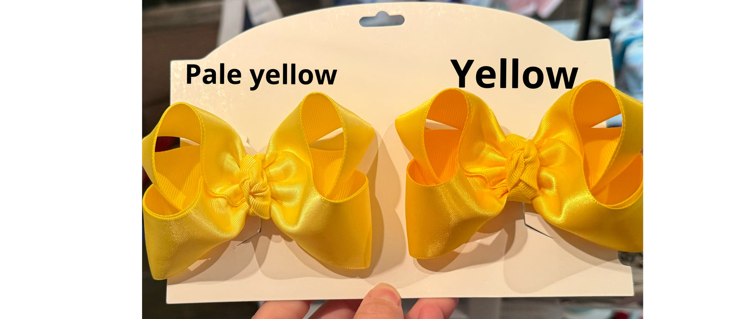 Pale Yellow Satin Piggies