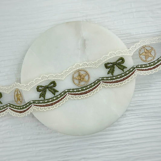 Military lace bow